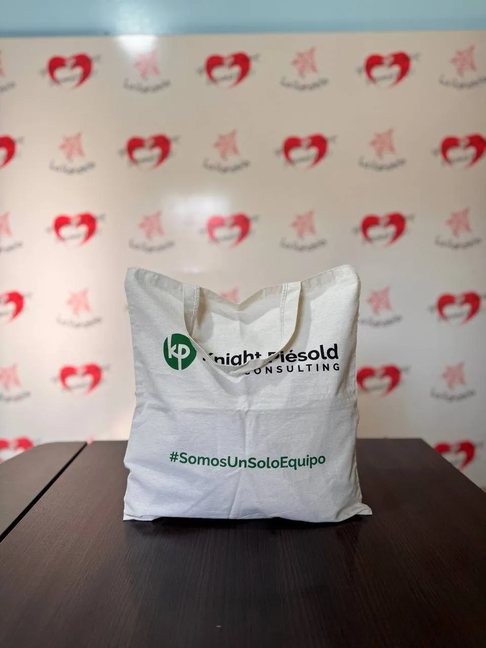 Bolsa de lienzo natural con impresión a un color en el frente